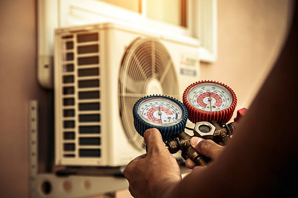 Professional Hvac technician working in China Grove, NC